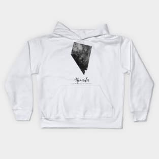 Nevada state map Kids Hoodie